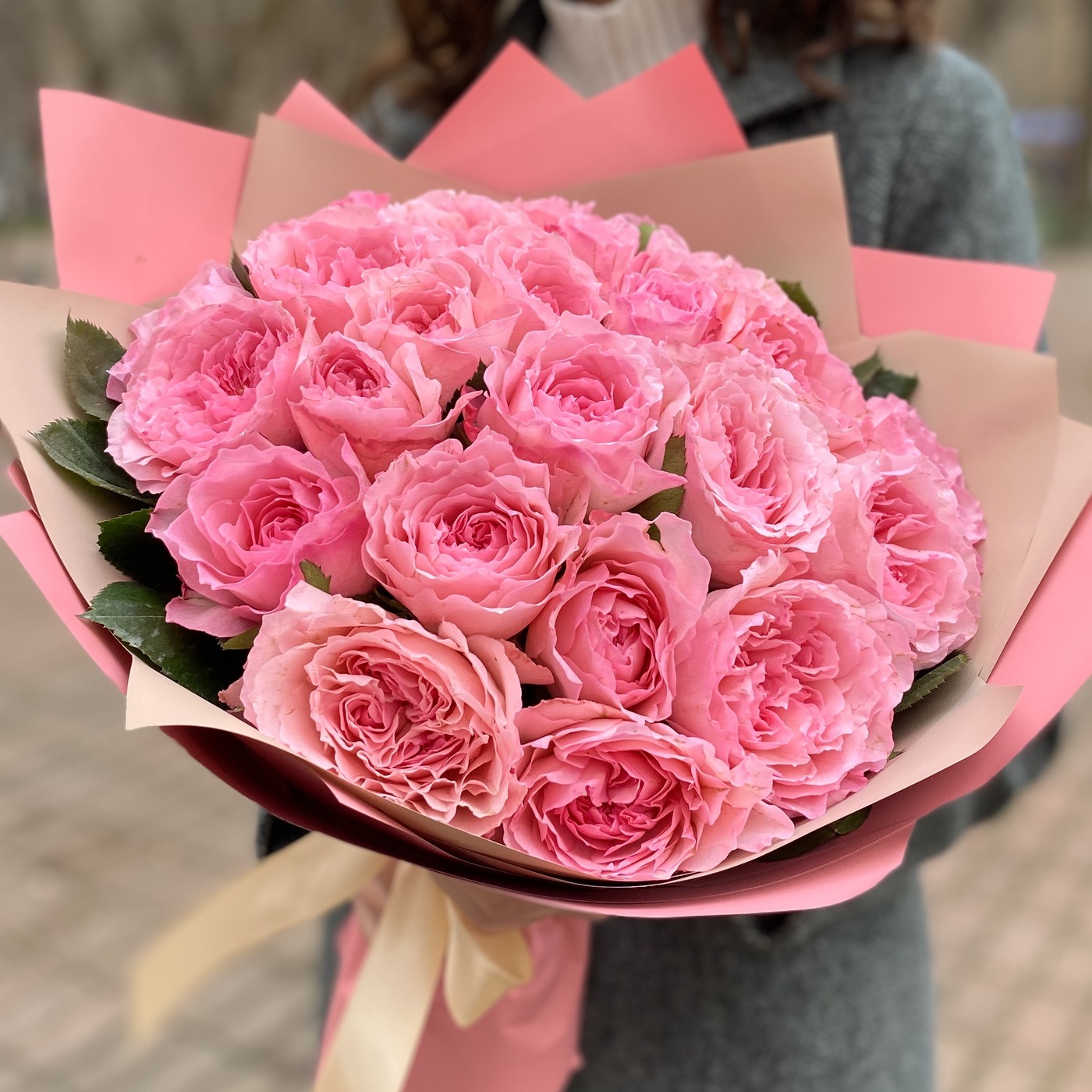 Букет из пионовидных роз Mayra’s Pink