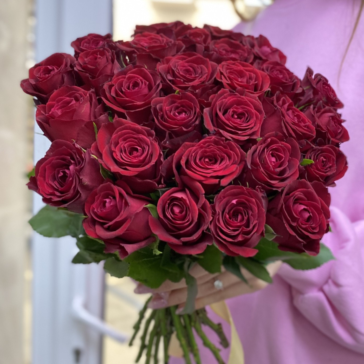 Роза красная 40 см