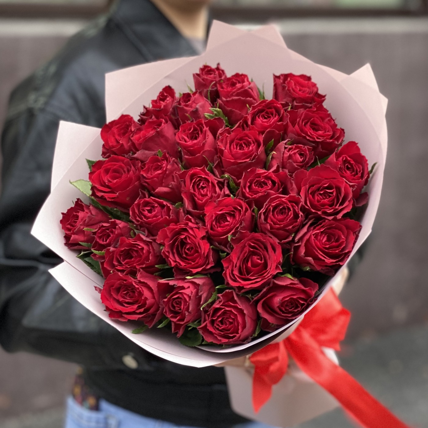31 красная роза 40 см
