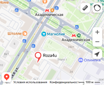 Карта магазина на Профсоюзной улице