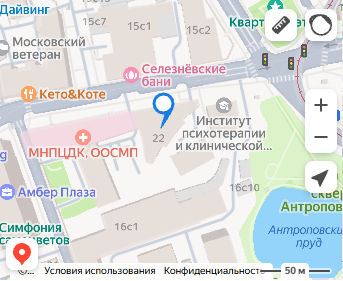 Карта магазина на Селезневской улице